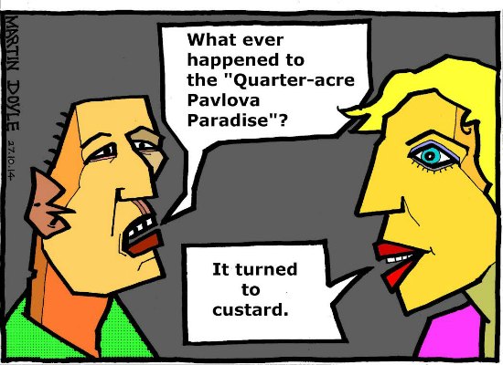 Martin Doyle Pavlova Paradise cartoon 2014