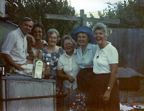 Sisters of Mercy nuns - Helen Goggin (right), Teresa O'Connor (2nd right) & Pauline O'Regan (3rd right) - 1970s, Christchurch, NZ